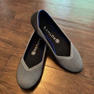 Rothy’s Grey Birdseye Round Toe Ballet Flat Shoes